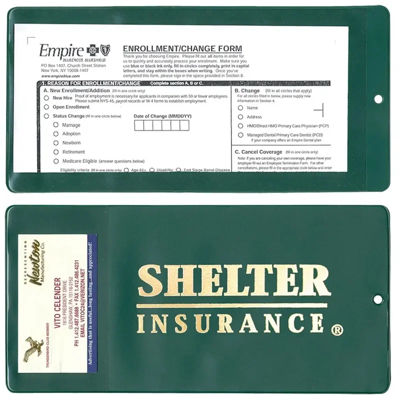 Custom Branded XL Policy Holder with Extra Pocket — view 4