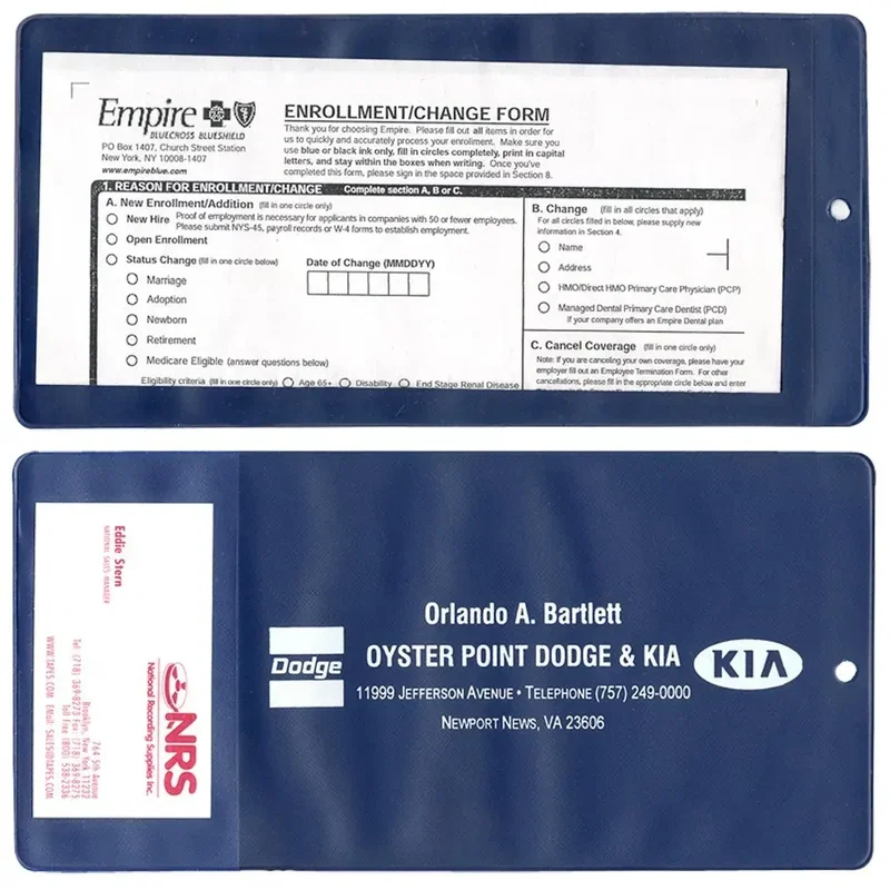 Custom Branded XL Policy Holder with Extra Pocket — view 5