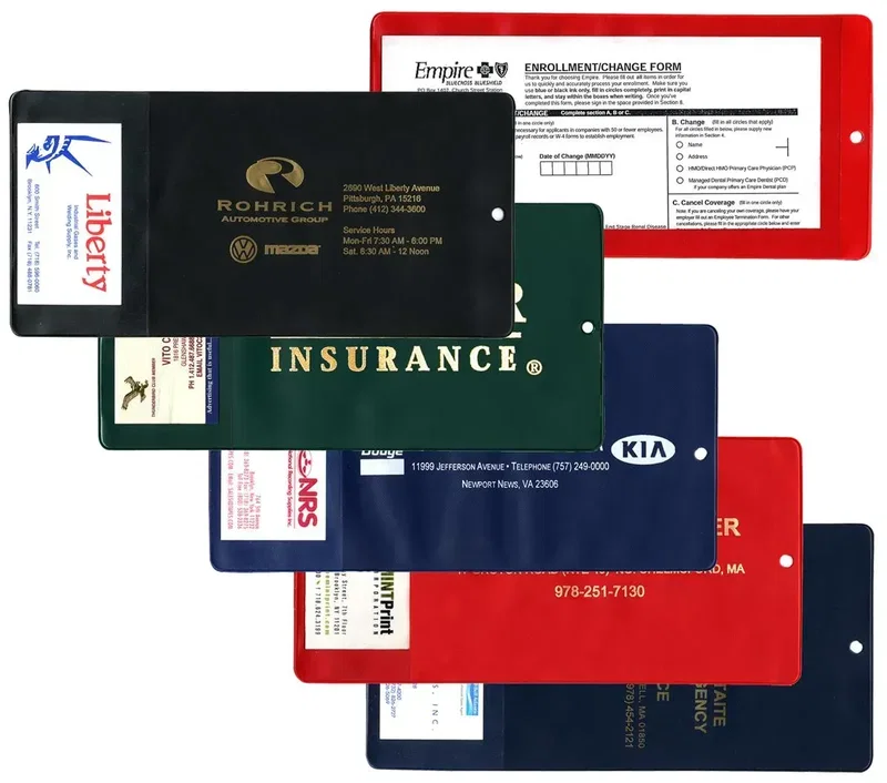 Custom Branded XL Policy Holder with Extra Pocket — view 6