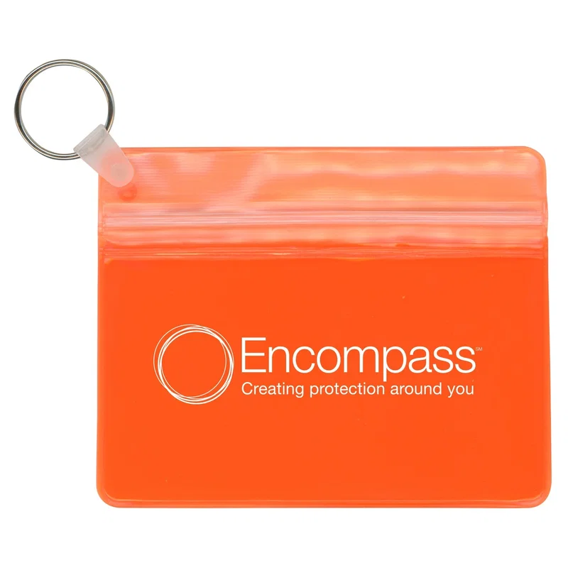Custom Waterproof Wallet with Key Ring — view 2
