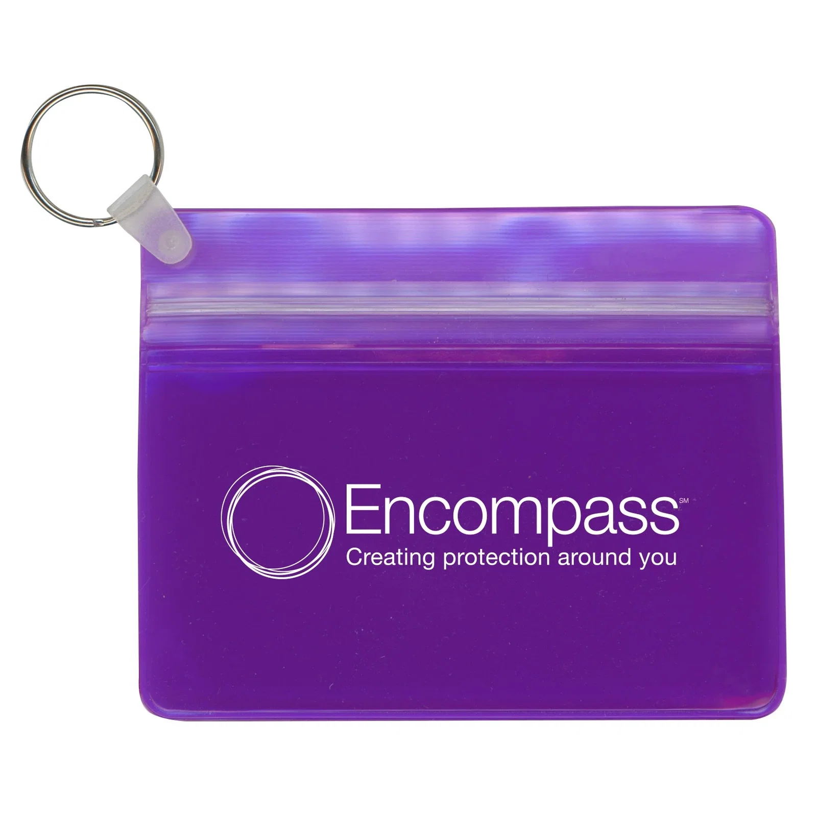 Custom Waterproof Wallet with Key Ring — view 3