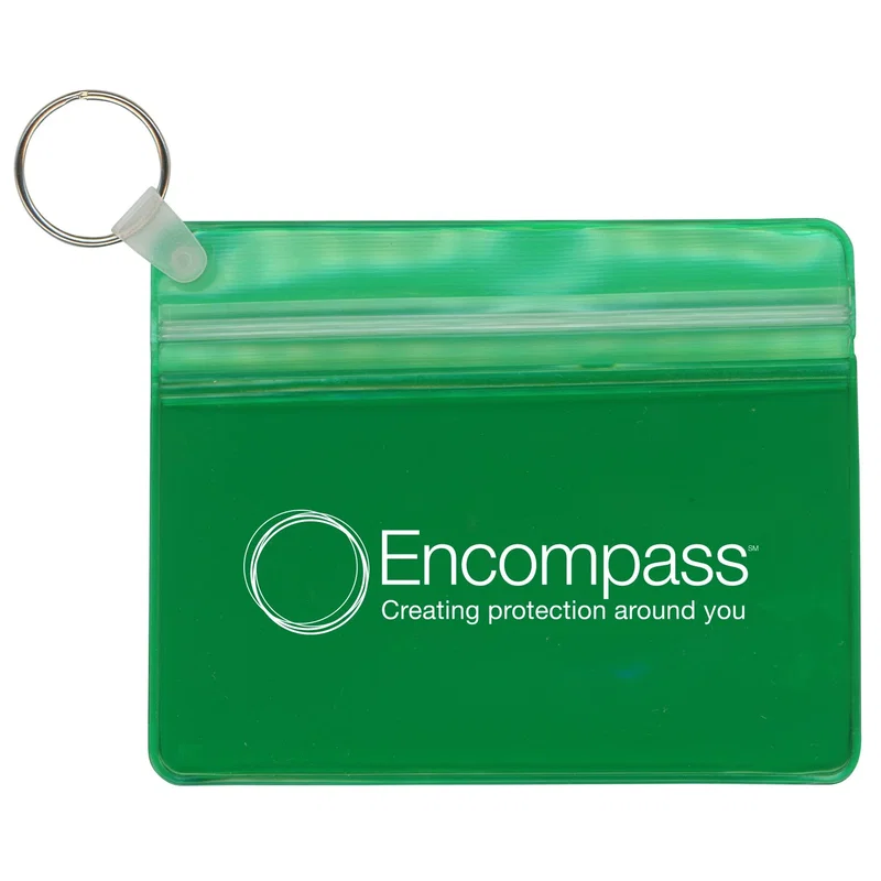 Custom Waterproof Wallet with Key Ring — view 6