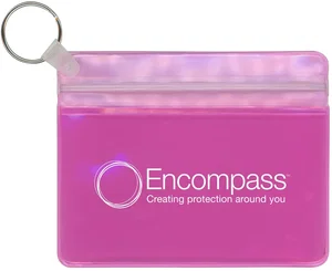 Custom Branded XL Waterproof Wallet with Key Ring