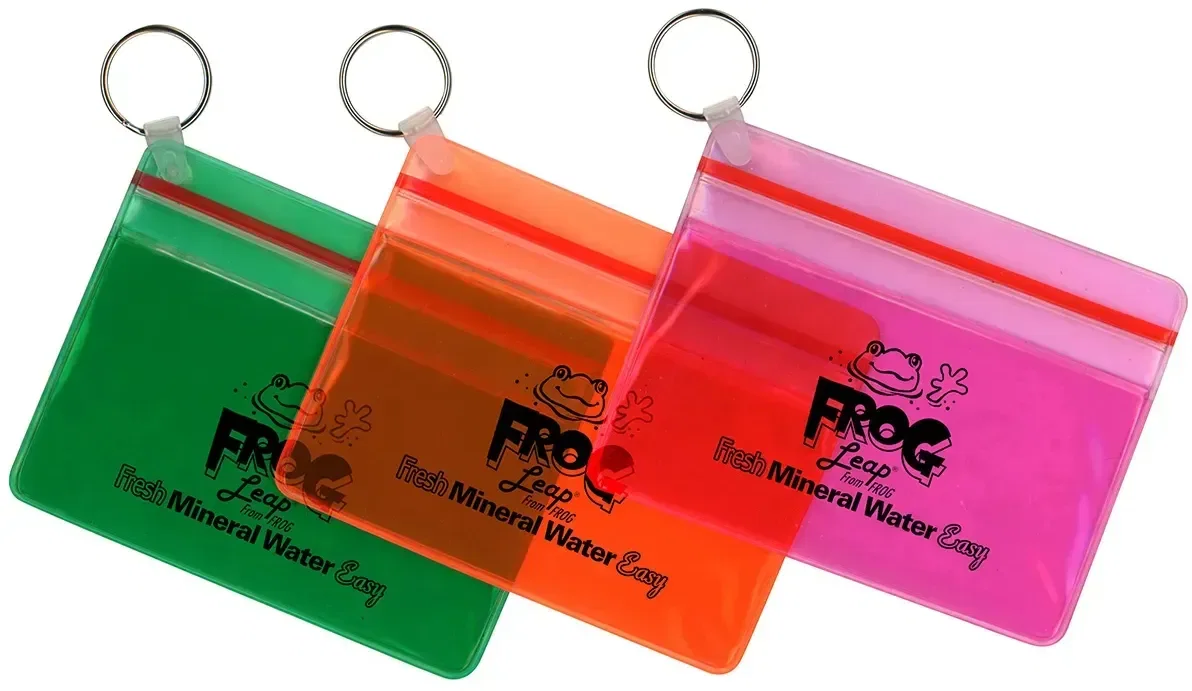 Custom Branded XL Waterproof Wallet with Key Ring — view 3