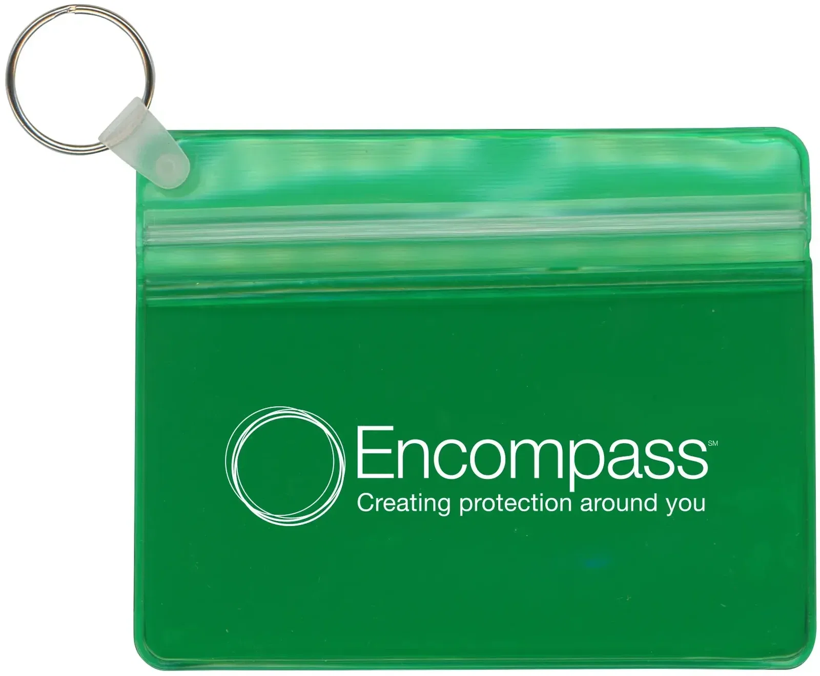 Custom Branded XL Waterproof Wallet with Key Ring — view 5