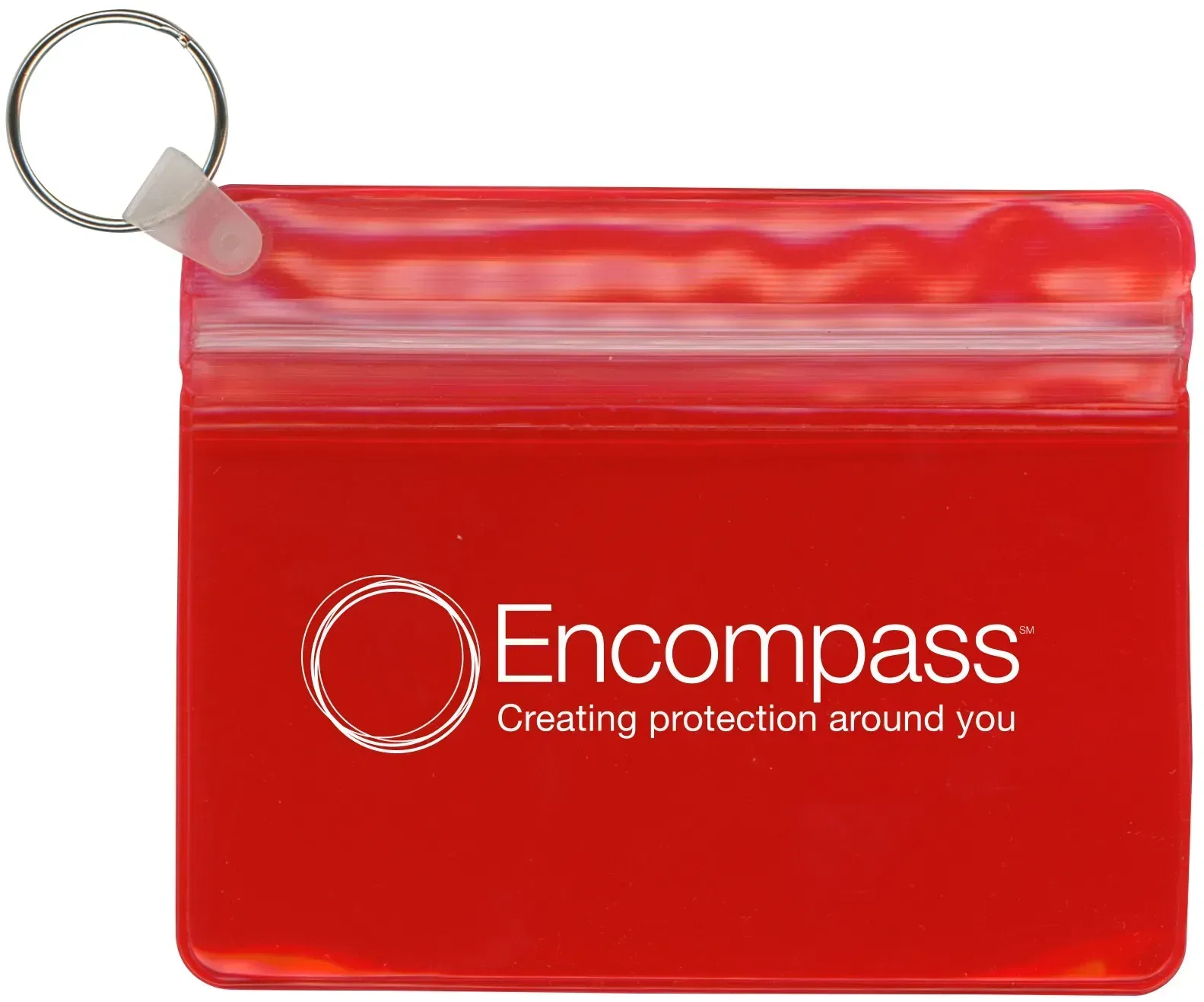 Custom Branded XL Waterproof Wallet with Key Ring — view 6