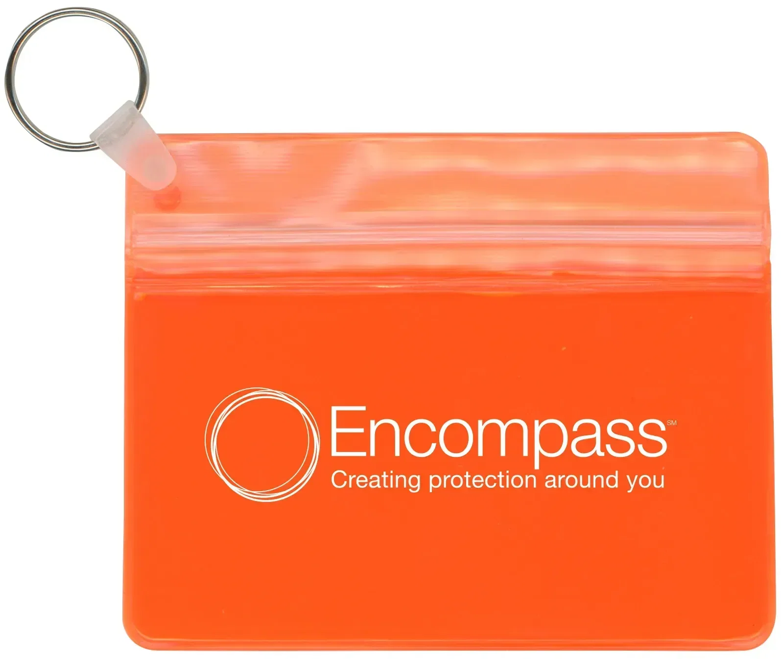 Custom Branded XL Waterproof Wallet with Key Ring — view 8