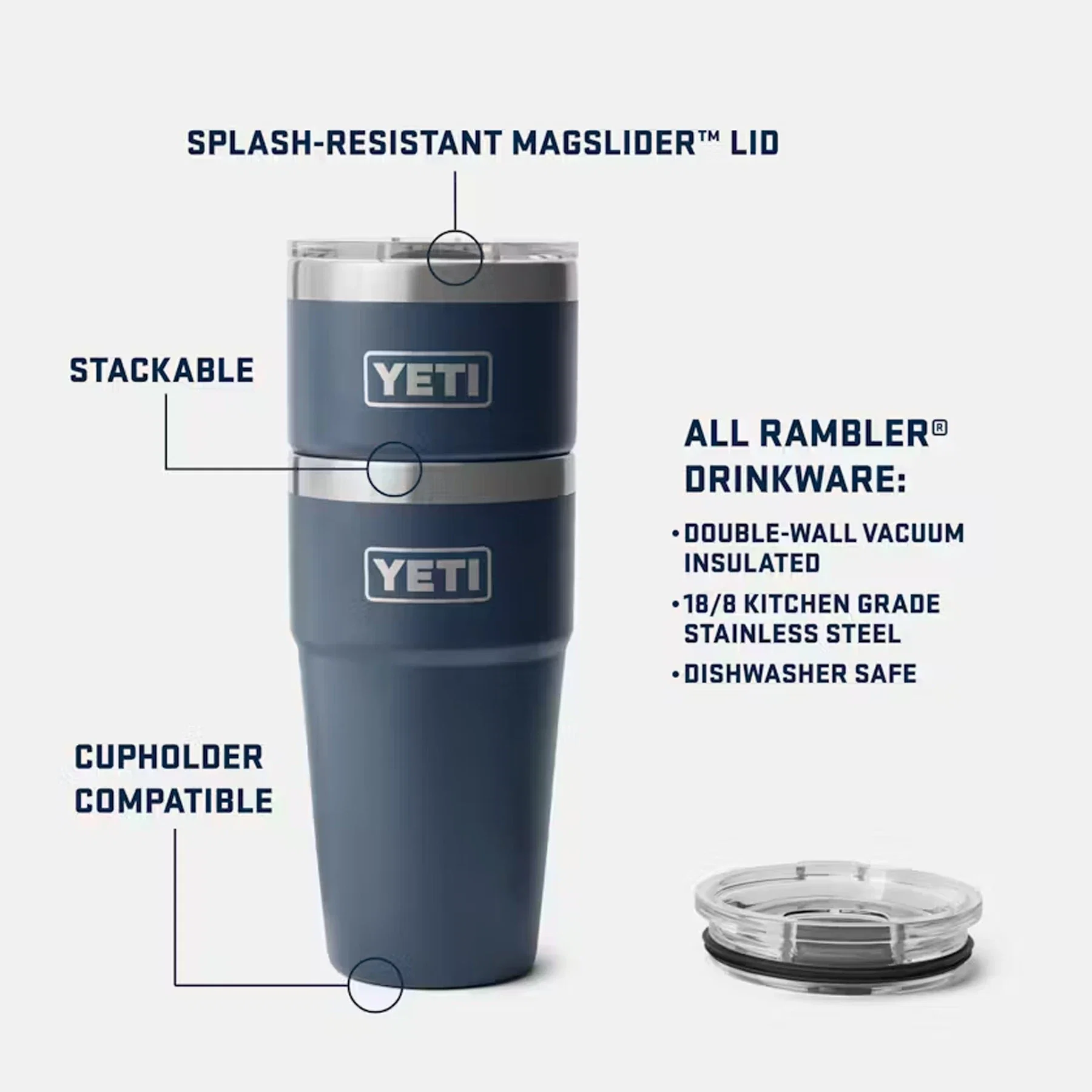 Yeti Rambler 20 Oz Stackable Cup — view 2