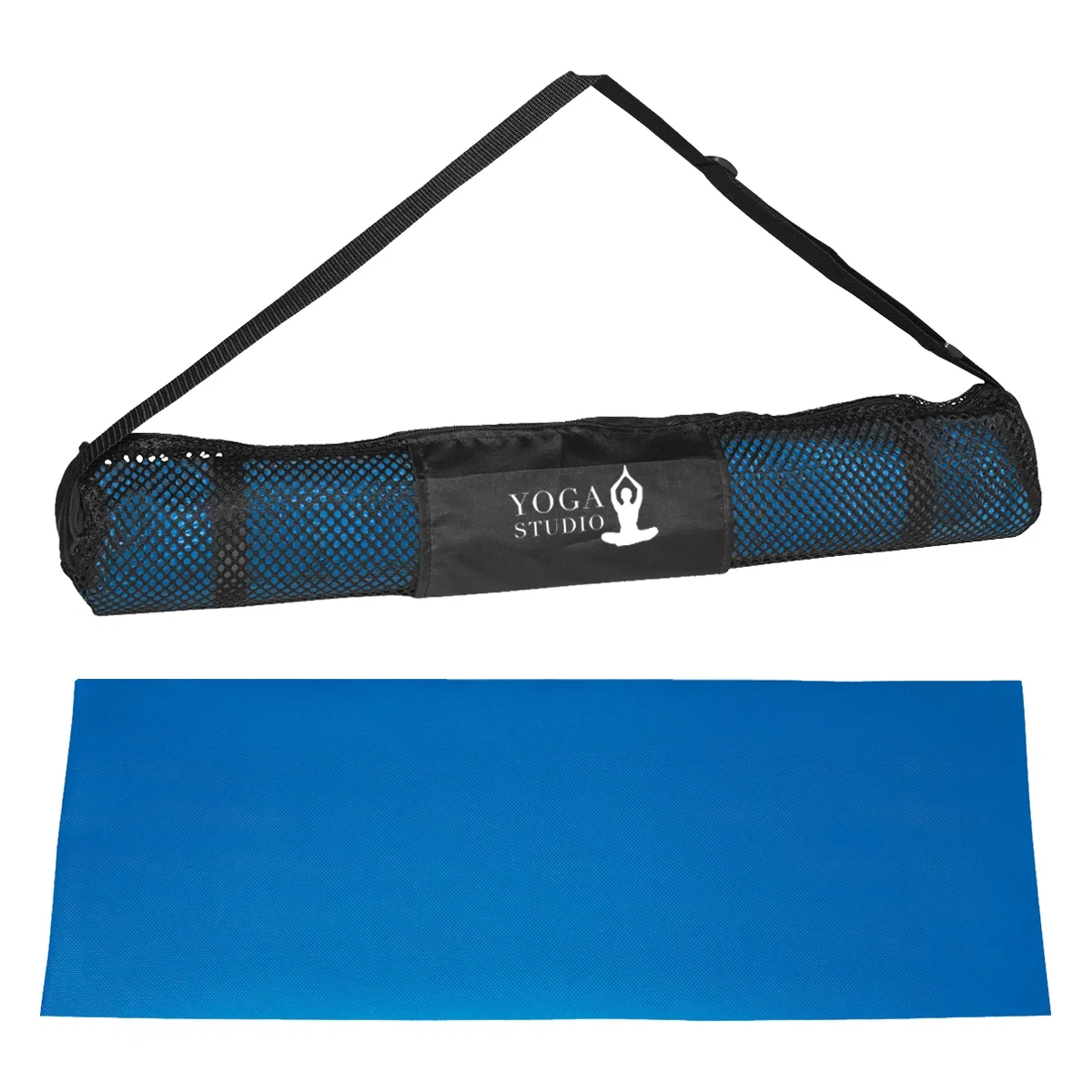 Mat unrolled flat and ready for a workout