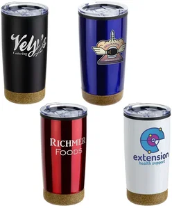 York 20 oz Cork-Base Stainless Tumbler
