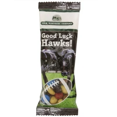 Tall seven-inch snack bag with a narrow clear body