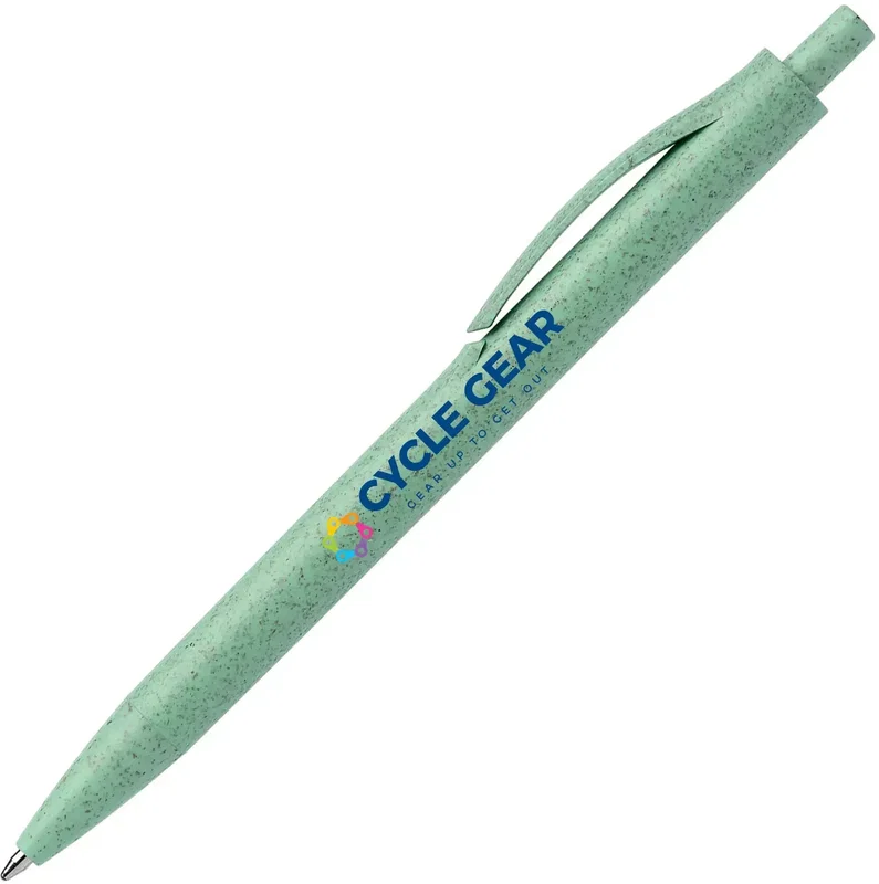 Wheat Plastic Click Pen (Black Ink) — view 5