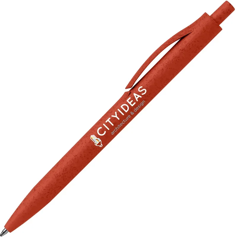 Wheat Plastic Click Pen (Black Ink) — view 7