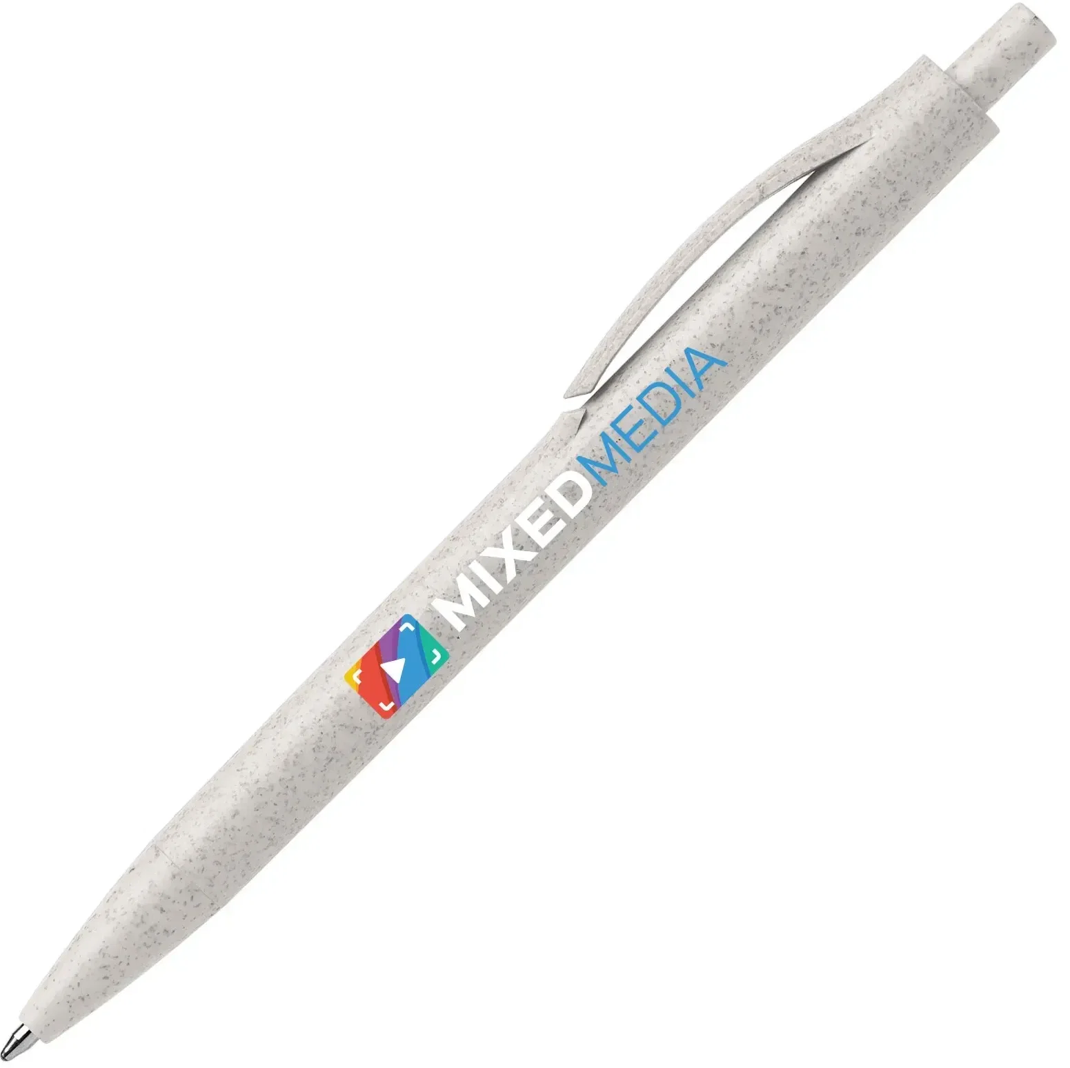 Wheat Plastic Click Pen (Black Ink) — view 8