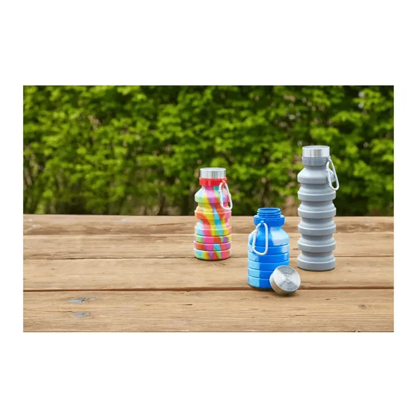 Personalized Zigoo Silicone Collapsible Water Bottle - 18oz — view 10
