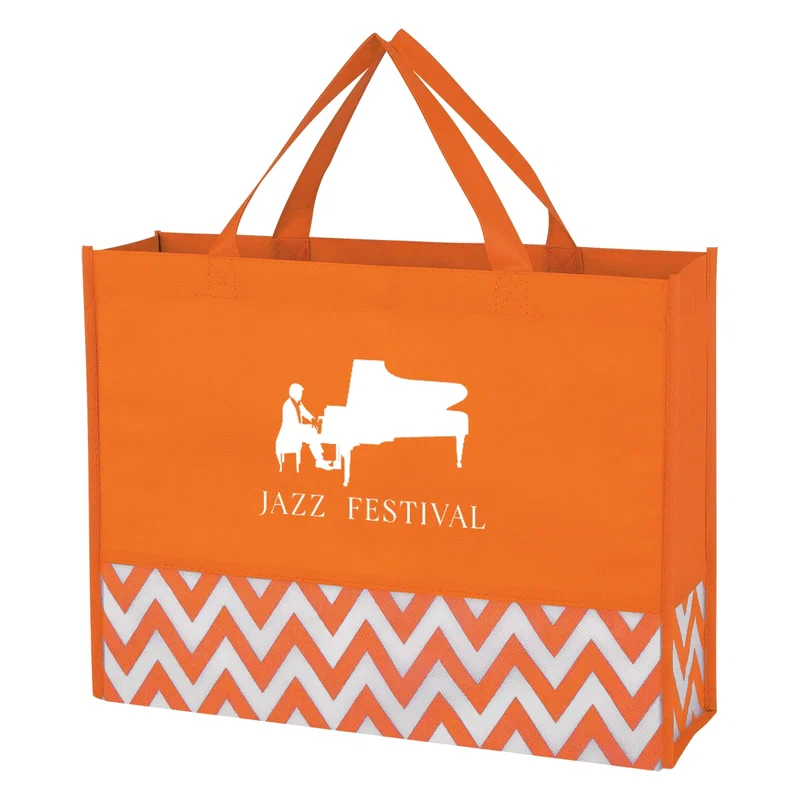 Zigzag Non-Woven Tote Bag — view 1