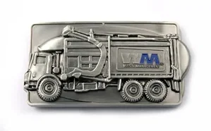 Zinc Die Cast Belt Buckle Antique Pewter 3D Design
