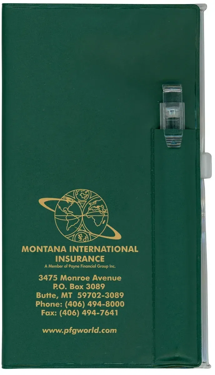 Personalized Monthly Pocket Planner with Pen & Additional Pocket — view 3