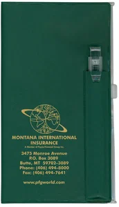 Custom Monthly Pocket Planner with Pen