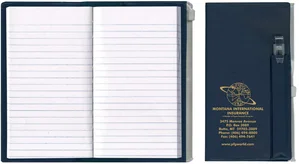 Customizable Zip-Back Tally Book with Pen & Additional Pocket