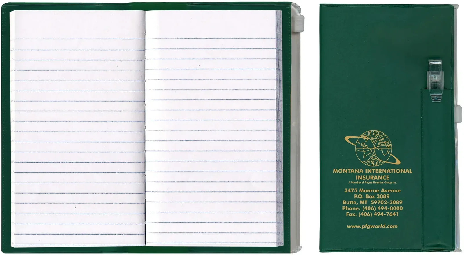 Customizable Zip-Back Tally Book with Pen & Additional Pocket — view 2