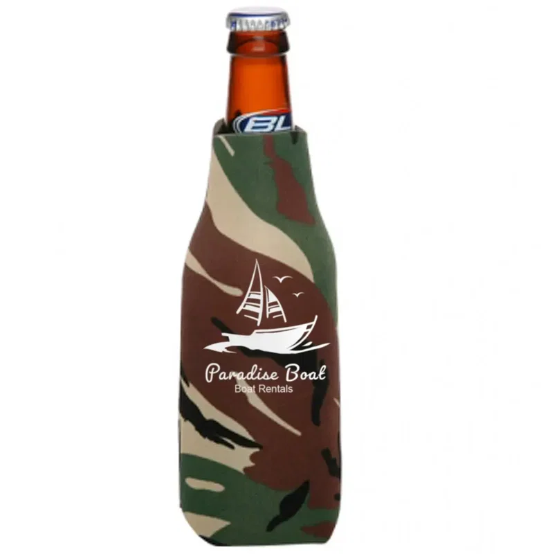 Custom Zipper Beer Bottle Cooler — view 11