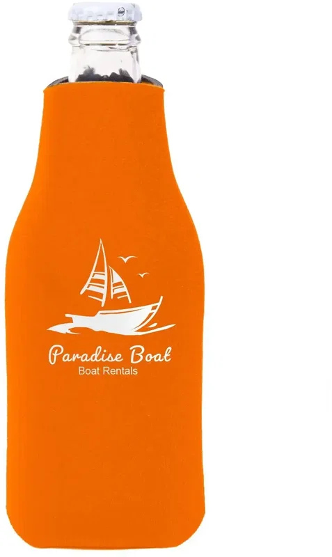 Custom Zipper Beer Bottle Cooler — view 13
