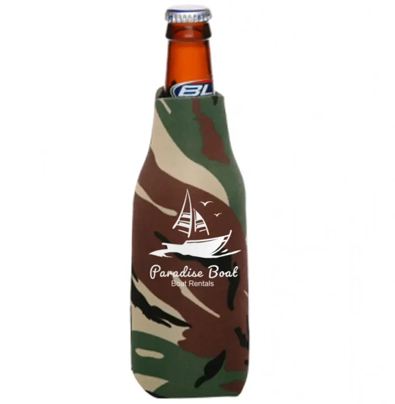 Custom Zipper Beer Bottle Cooler — view 18