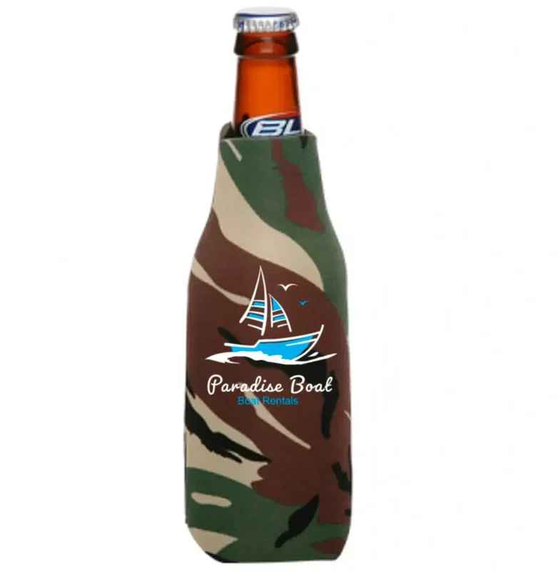 Custom Zipper Bottle Cooler — view 3