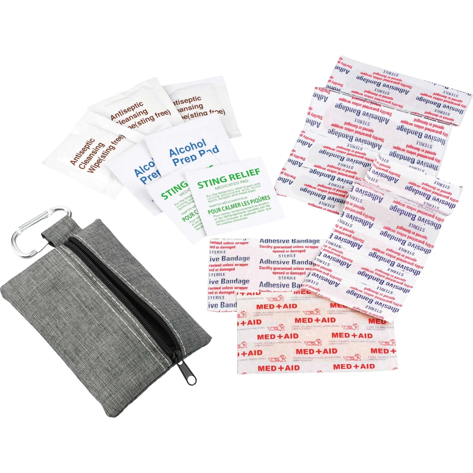 Custom First Aid Pouch with Carabiner (20 Piece) — view 28