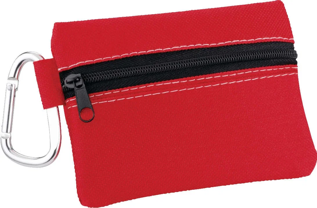 Custom First Aid Pouch with Carabiner (20 Piece) — view 36