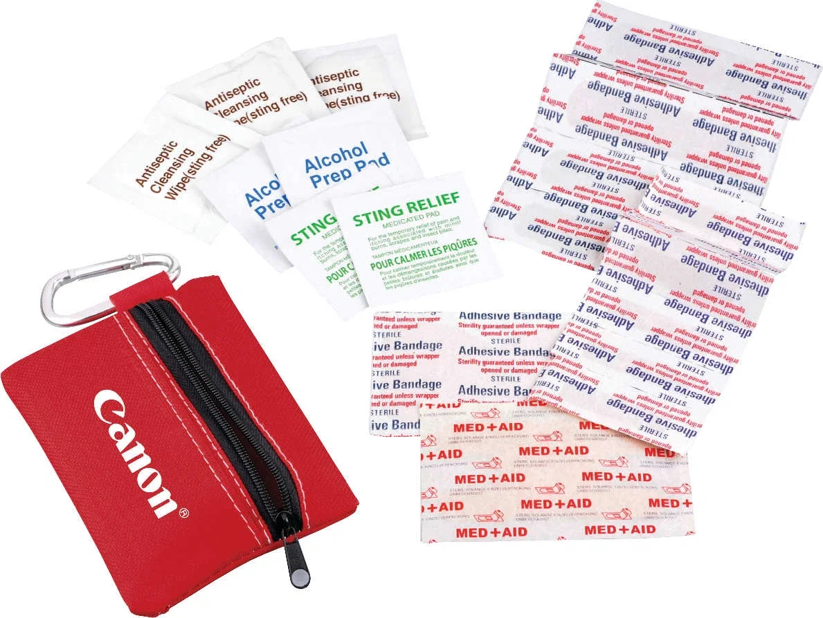 Custom First Aid Pouch with Carabiner (20 Piece) — view 39