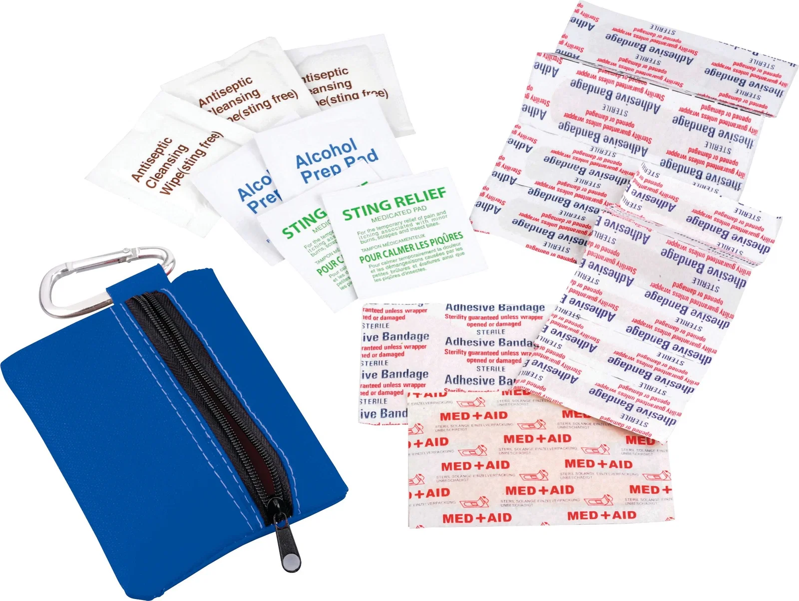 Custom First Aid Pouch with Carabiner (20 Piece) — view 42