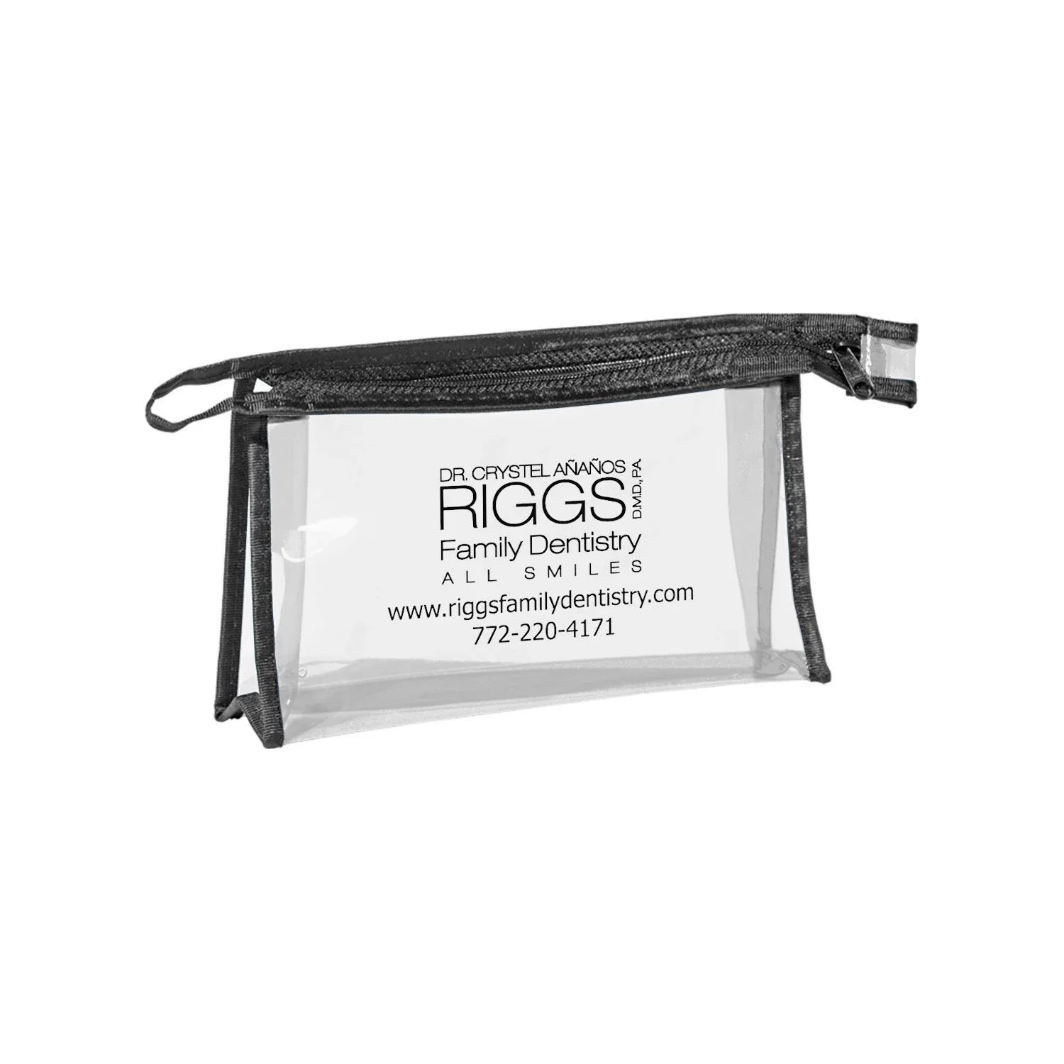 Zippered Amenities Bag — Clear — view 2