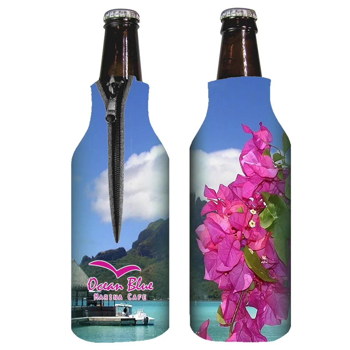 Coolie fitted around a chilled beverage