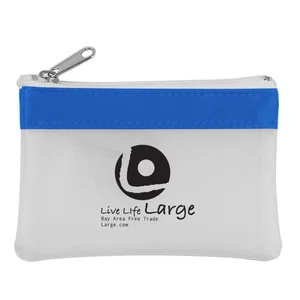 Personalized Zippered Coin Pouch