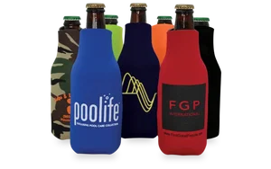 Zippered Open-Cell Foam Bottle Cooler