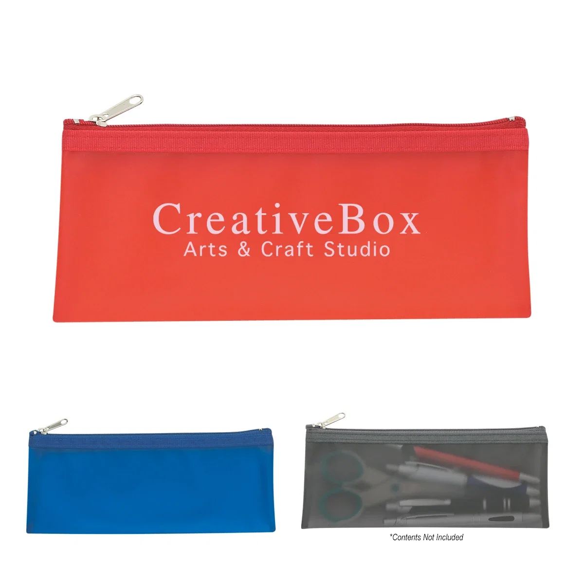 Slim school pouch that slides into a binder