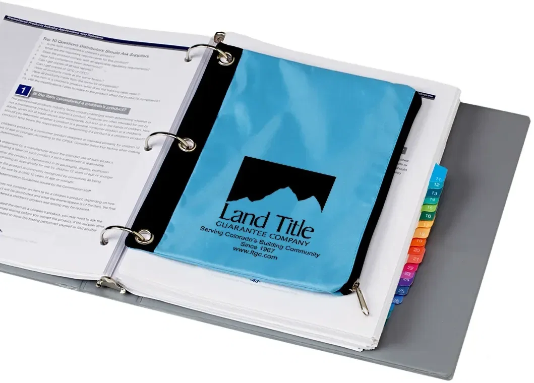 Zippered Pouch for 3-Ring Binder — view 2