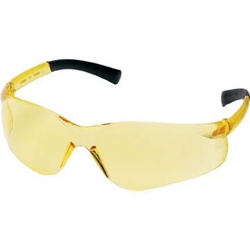 ZTEK Safety Glasses side view showing rubber-coated straight-back temple tips